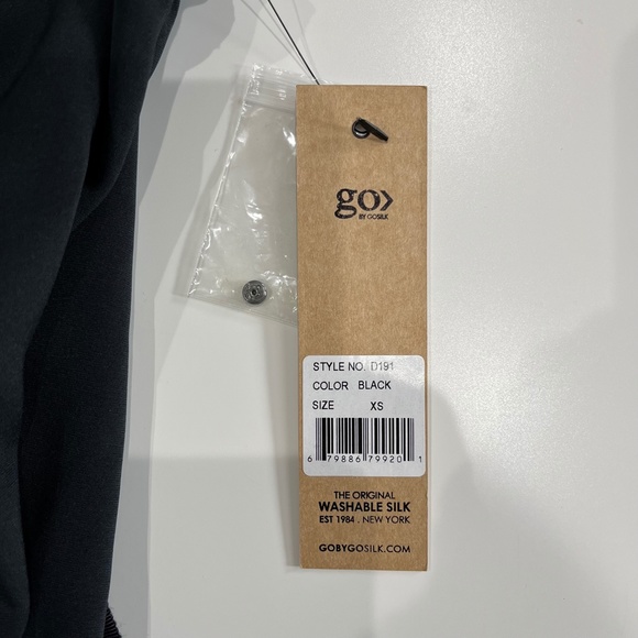 NEW Go By Go Silk Midi Dress Black - Picture 10 of 10